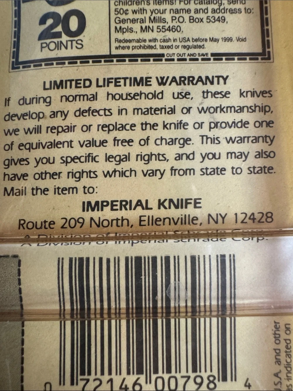 Vintage 1990 Betty Crocker Black Handle Steak Knife with Silver Blade VERY RARE